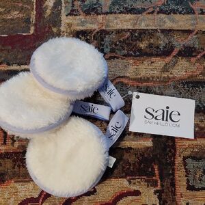 Saie Cream Plush Reusable Cleansing Pads - Set of 3
